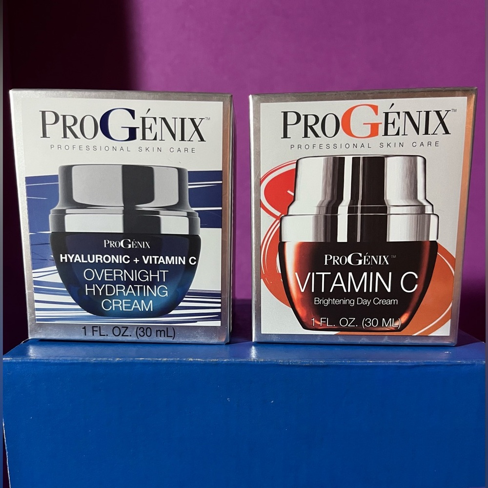 Overnight Hydrating Cream and Vitamin C Day Cream Set
